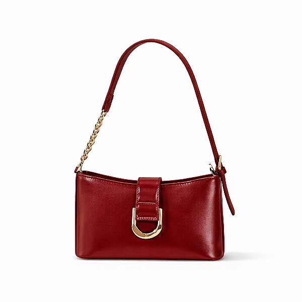 Bolsa Feminina Milano – Marsala com Fivela Dourada