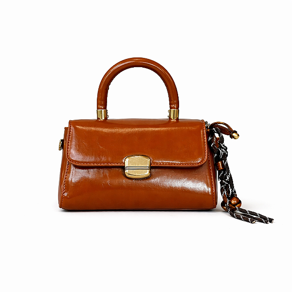 Bolsa Feminina Rubi – Caramelo Estruturada