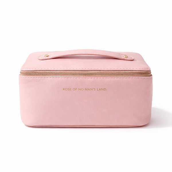 Necessaire Feminina Glow Store – Rosa Blush com Divisórias