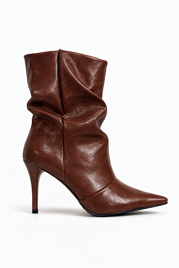 Bota Feminina Riviera – Cano Franzido com Salto Fino