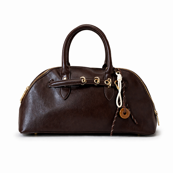 Bolsa Feminina Verona – Café Média com Alça Transversal