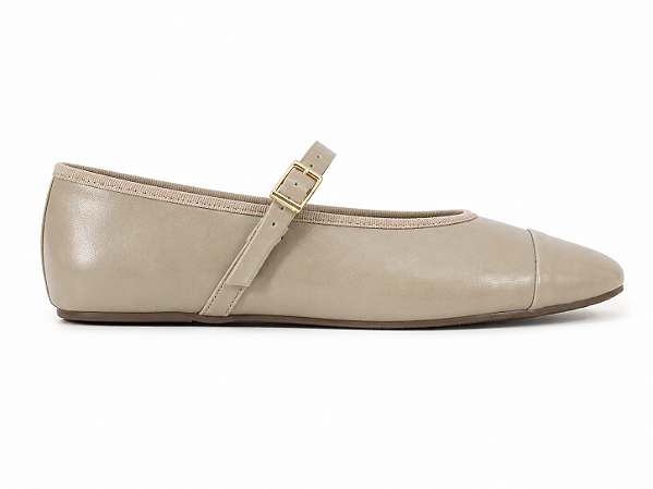 Sapatilha Feminina Bella Baunilha com Fivela | Glow Store