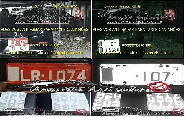 07 Adesivos Anti-radar branco (Táxi e caminhões)