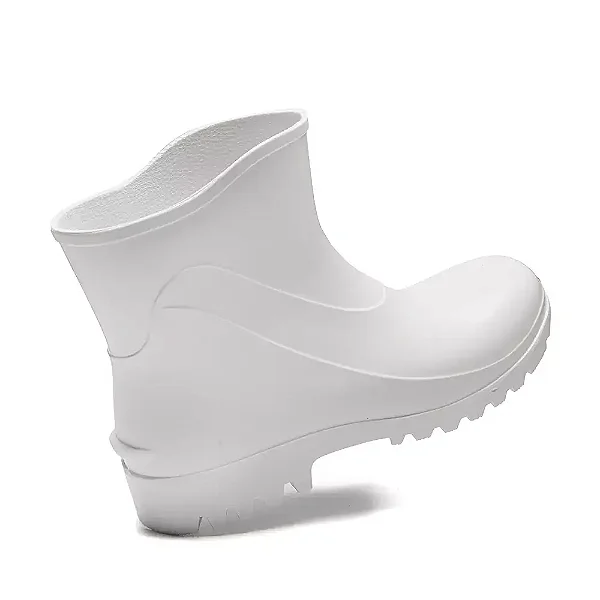 Bota PVC Bracol Branca Cano Curto com Forro