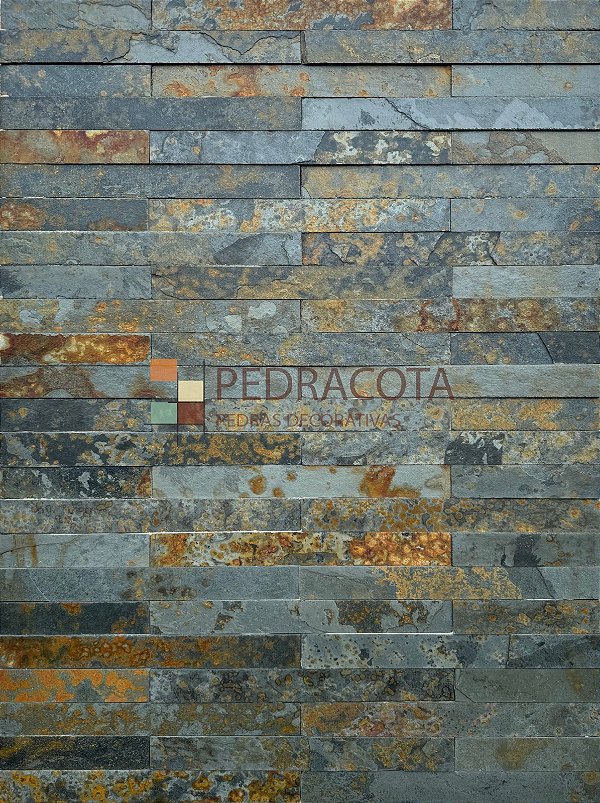 Ardósia Ferrugem Filete 5 x 40 cm (m²)