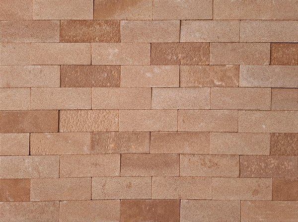 Arenito Vermelho Rústico Brick 7,5 x 23 cm (m²)