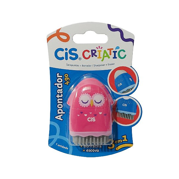 Apontador 3 em 1 Cis Criatic