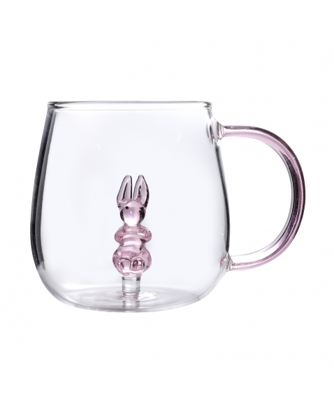 Caneca Transparente Coelhinho