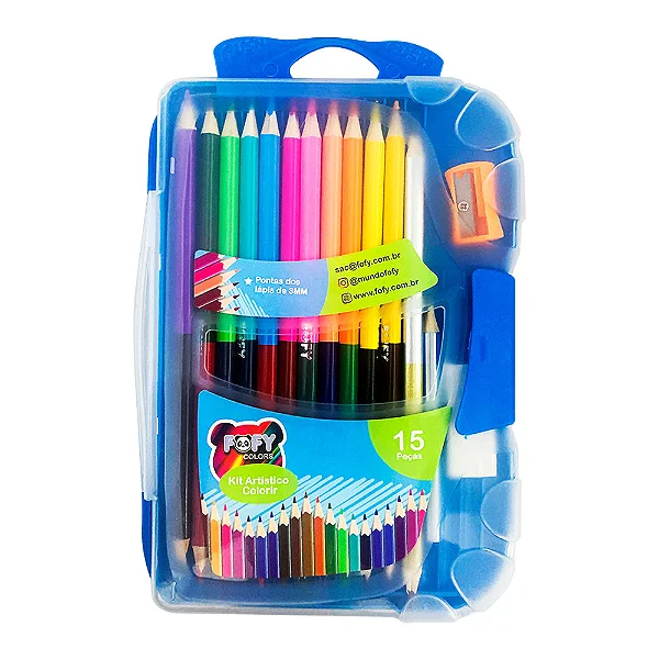 Kit Colorir Fofy com 15 Itens