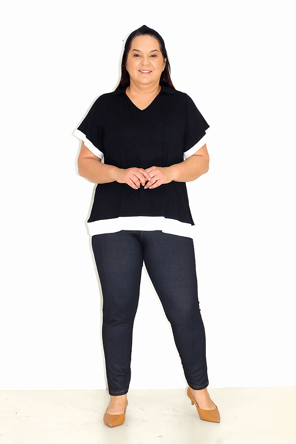 Camisa Básica de Alça com barra