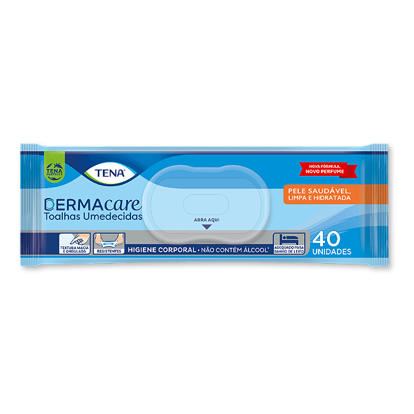 TOALHA UMEDECIDA TENA DERMACARE 40/Unico