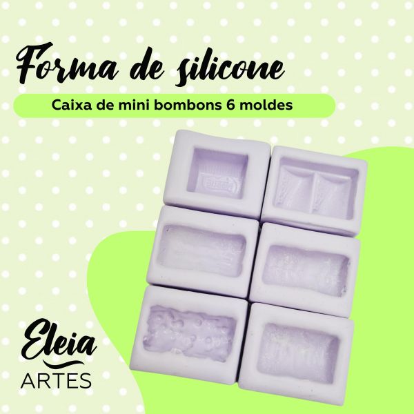 Caixa de mini bombons 6 moldes