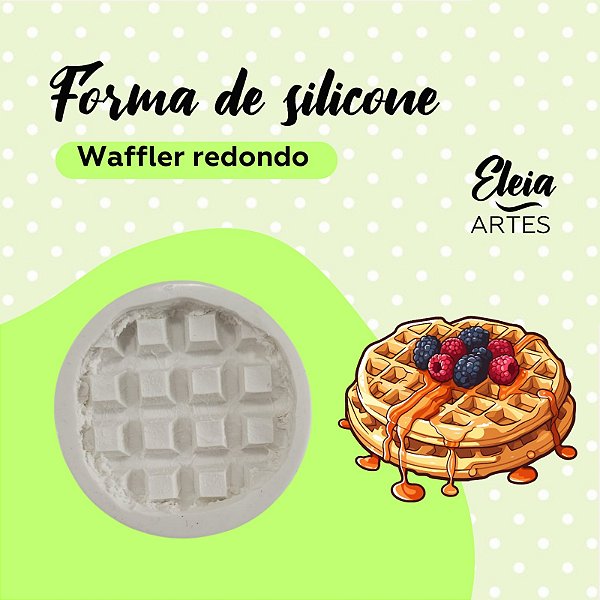 Waffle tampa de pote