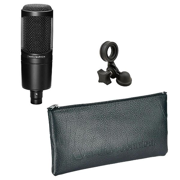 MICROFONE CARDIOIDE CONDENSER AT2020 AUDIOTECHNICA - ORIGINAL -