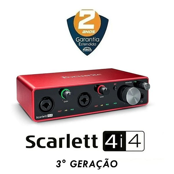 SCARLETT 4I4 (3RD GEN) INTERFACE DE AUDIO