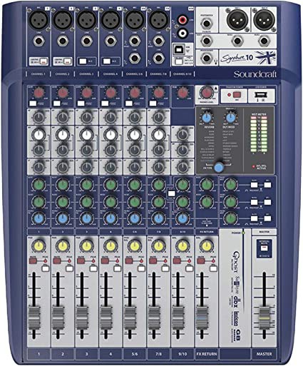 MIXER SOUNDCRAFT 10 CANAIS SIGNATURE 10