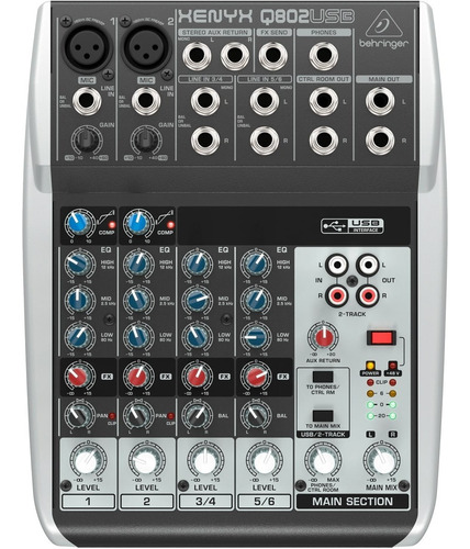 MESA DE SOM BEHRINGER XENYX Q802USB