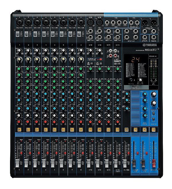 MESA DE SOM PROFISSIONAL 16 CANAIS YAMAHA MG16XU