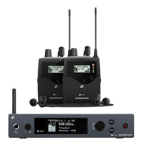 Sistema De Monitoramento Sennheiser EW IEM G4-TWIN-G Sem Fio