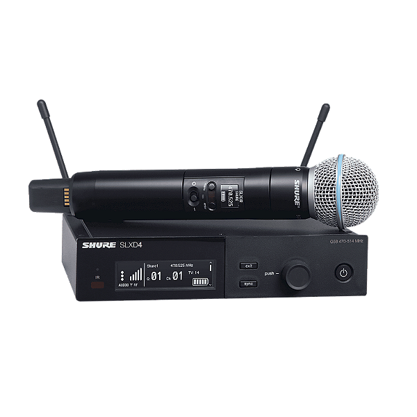 Microfone Sem Fio Shure SLXD24/Beta 58-G58 Original
