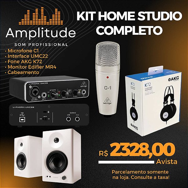 Kit Home Studio Completo Behringer