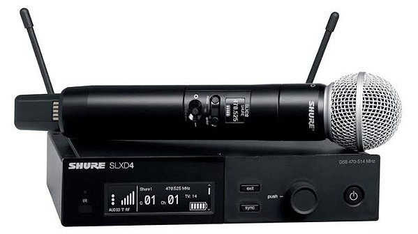 Microfone Sem Fio Shure SLXD24 / SM58 Original