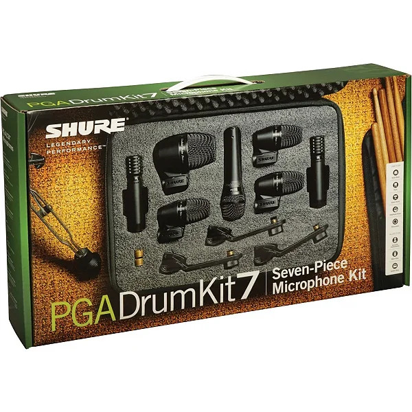 Kit De Microfones Para Bateria PGADRUMKIT-7 – Shure 7 Peças Original