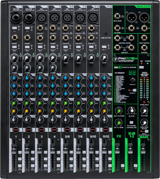 Mesa De Som 12 Canais Mackie Pro Fx12 V3