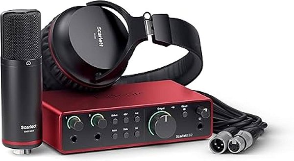 KIT Focusrite Scarlett 2I2 Studio 4th Gen Interface de audio