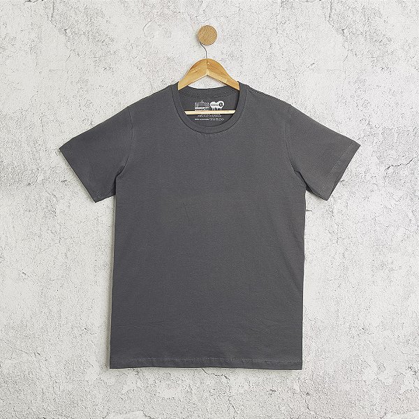 Camiseta Cinza Convencional
