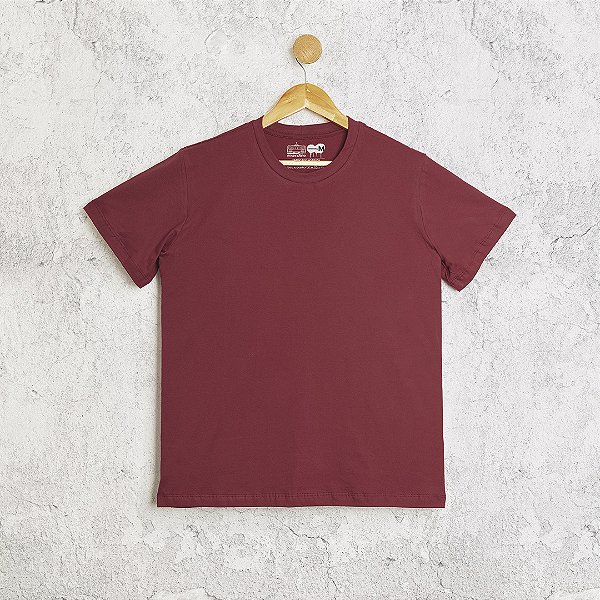Camiseta Bordô Convencional