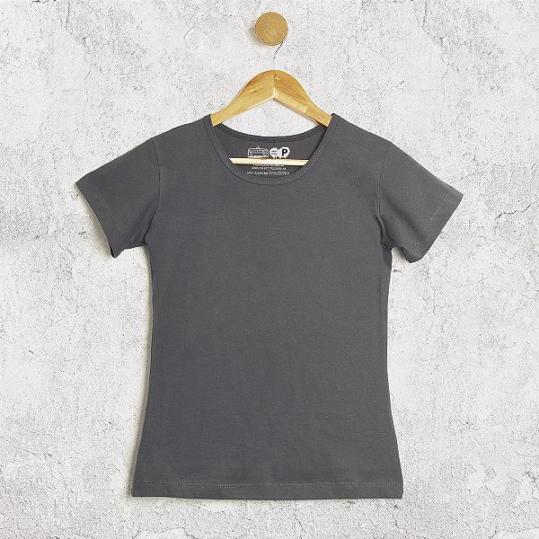 Camiseta Cinza Baby Look