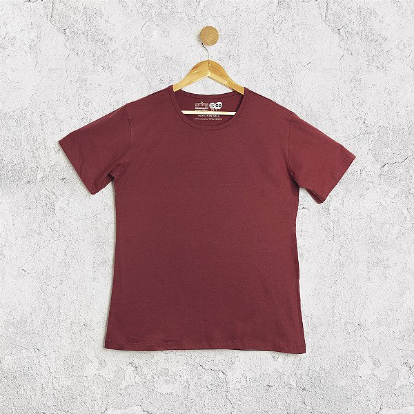 Camiseta Bordô Baby Look