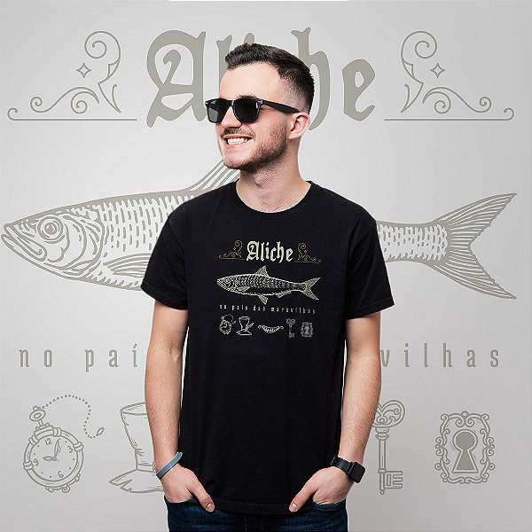 Camiseta Aliche no País das Maravilhas