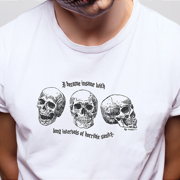Camiseta Três Crânios