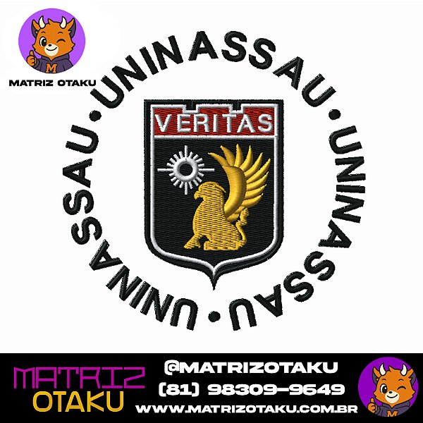 Matriz De bordado Logo Uninassau Veritas Matriz Otaku