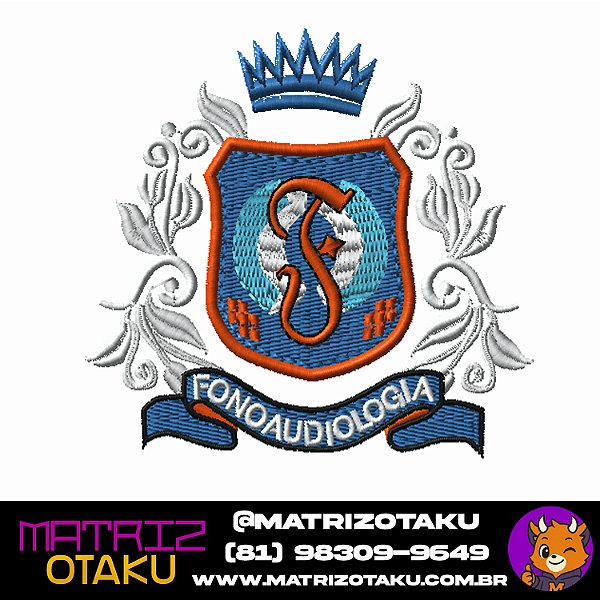 Matriz de Bordado Brasão fonoaudiologia