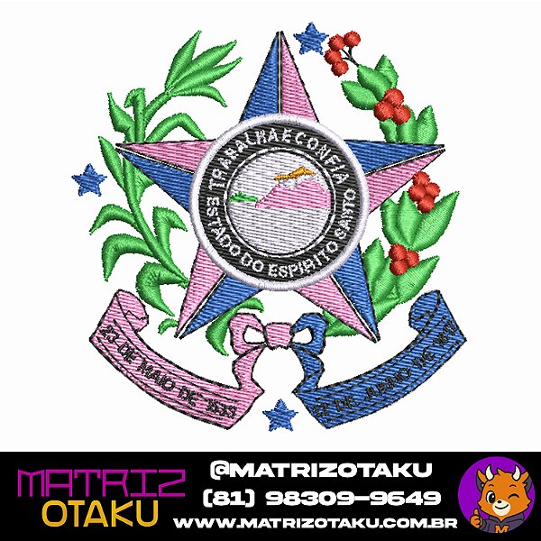 Matriz De bordado Brasão Governo do Estado do Espirito Santo