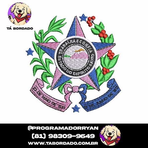 Matriz de Bordado Brasão do Espírito Santo