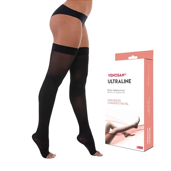 Meia Venosan 4000 Ultraline 20-30 mmHg 7/8 Cor Preto