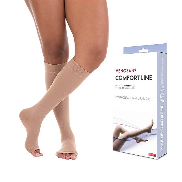 Meia Venosan Comfortline 30-40 mmHg 3/4 Cor Bege