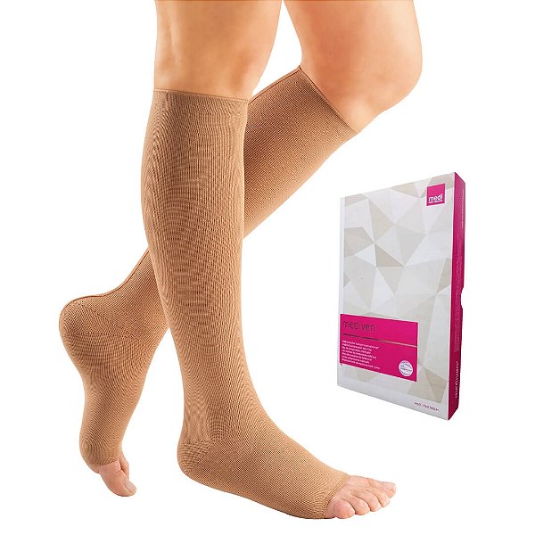 Meia Medi Mondi 20-30 mmHg 3/4 cor Caramelo