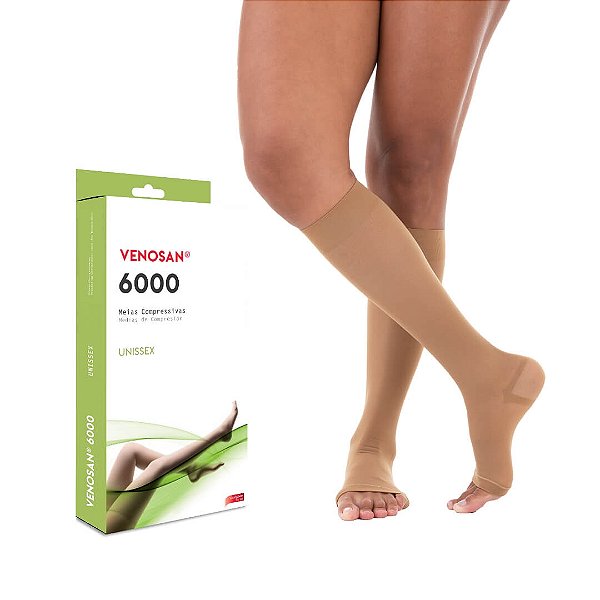 Meia Venosan 6000 30-40mmHg 3/4 Cor Bronze