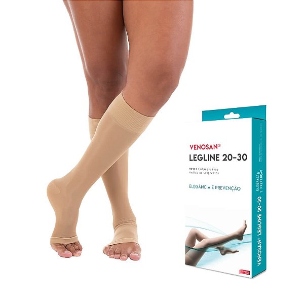 Meia Venosan Legline 20-30mmhg 3/4 Cor Olinda