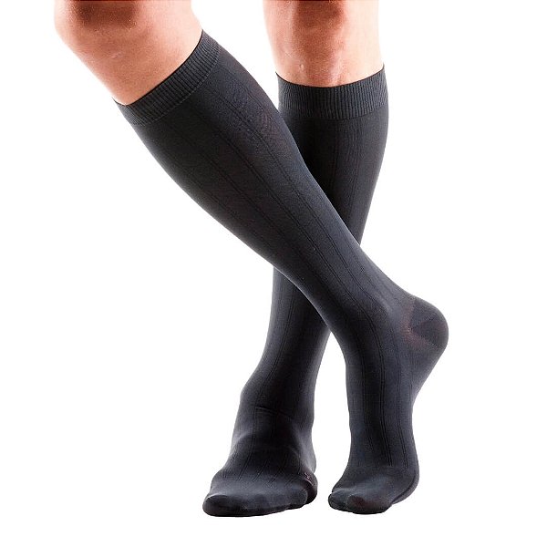 Meia Medi For Men Classic 20-30 mmHg 3/4 Cor Preto