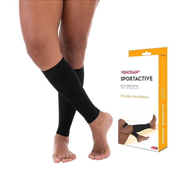 Polaina Venosan Sportactive 20-30 mmHg Cor Preto