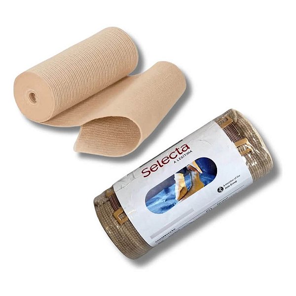 Atadura Elástica De Compressão Selecta cor Bege