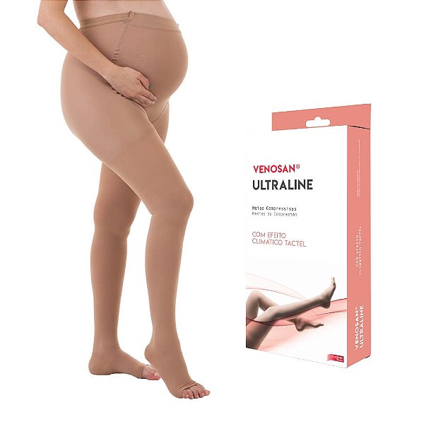 Meia Calça Gestanhte Venosan 4000 Ultraline 20-30 mmHg Cor Bege