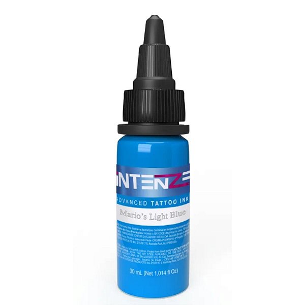 Tinta Tatuagem Intenze Mario's Light Blue 30ml
