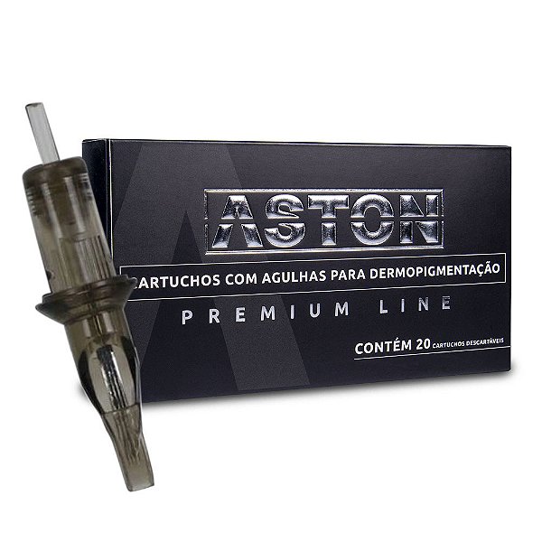 20 Cartuchos Tatuagem Aston Premium 1213RS 3513RS
